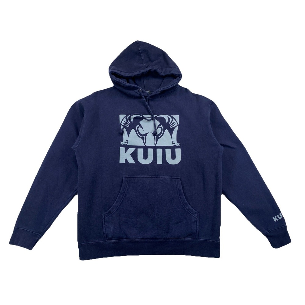 KUIU Men's Medium Graphic Hoodie Navy Blue